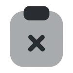 Clipboard Close SVG Icon